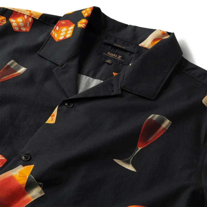 Men Roark Shirts Gonzo Camp Collar Shirt Buon Giorno Black