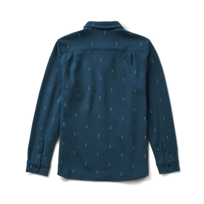 Men Roark Shirts Scholar Metro Long Sleeve Shirt Deep Blue