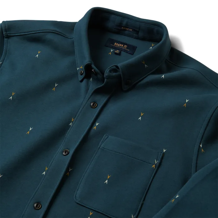 Men Roark Shirts Scholar Metro Long Sleeve Shirt Deep Blue
