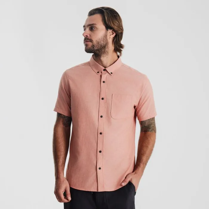 Men Roark Shirts Scholar Oxford Shirt Saffron Red