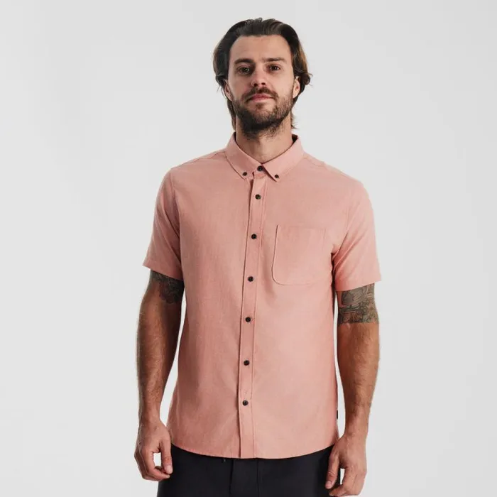 Men Roark Shirts Scholar Oxford Shirt Saffron Red