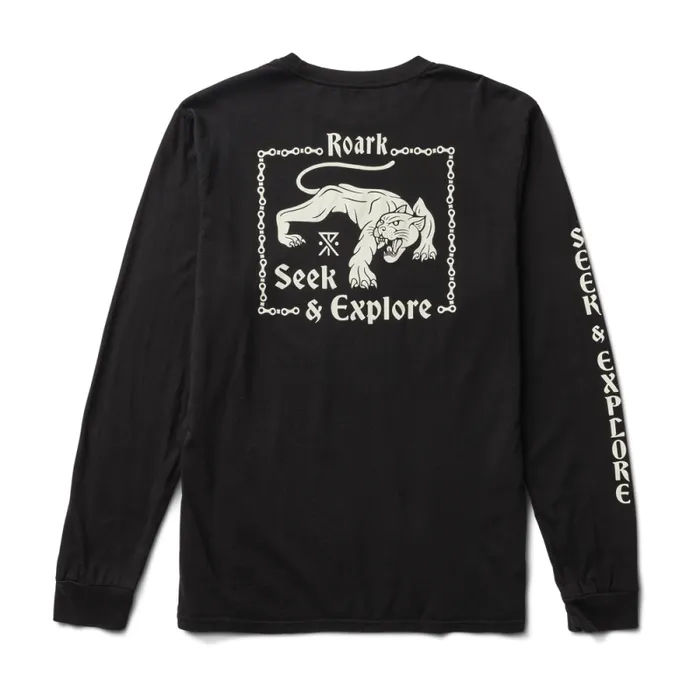 Men Roark Tees Jamie Thomas Long Sleeve Organic Cotton Tee Black