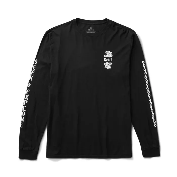 Men Roark Tees Jamie Thomas Long Sleeve Organic Cotton Tee Black