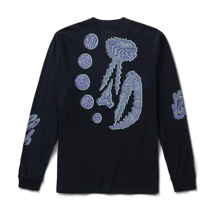 Men Roark Tees Jamie Thomas Yokai Long Sleeve Premium Tee Dark Navy