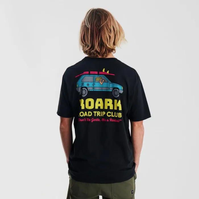 Men Roark Tees Road Trip Club Premium Tee Black
