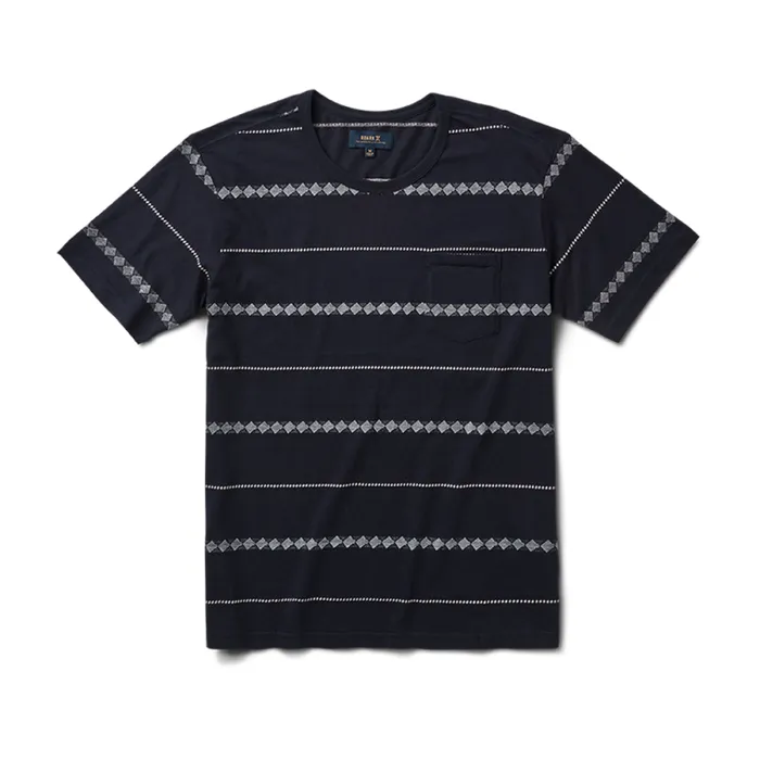 Men Roark Tees Well Worn Horizon Jacquard Tee Dark Navy