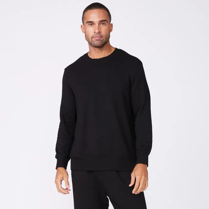 Men Sale MONROW Lounge Sweatshirt Black