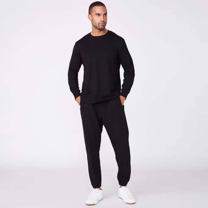 Men Sale MONROW Lounge Sweatshirt Black