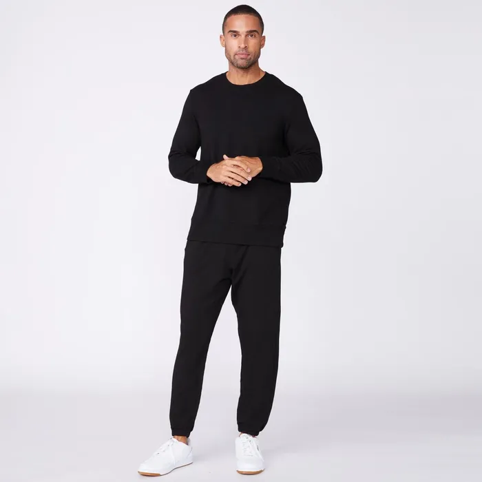 Men Sale MONROW Lounge Sweatshirt Black