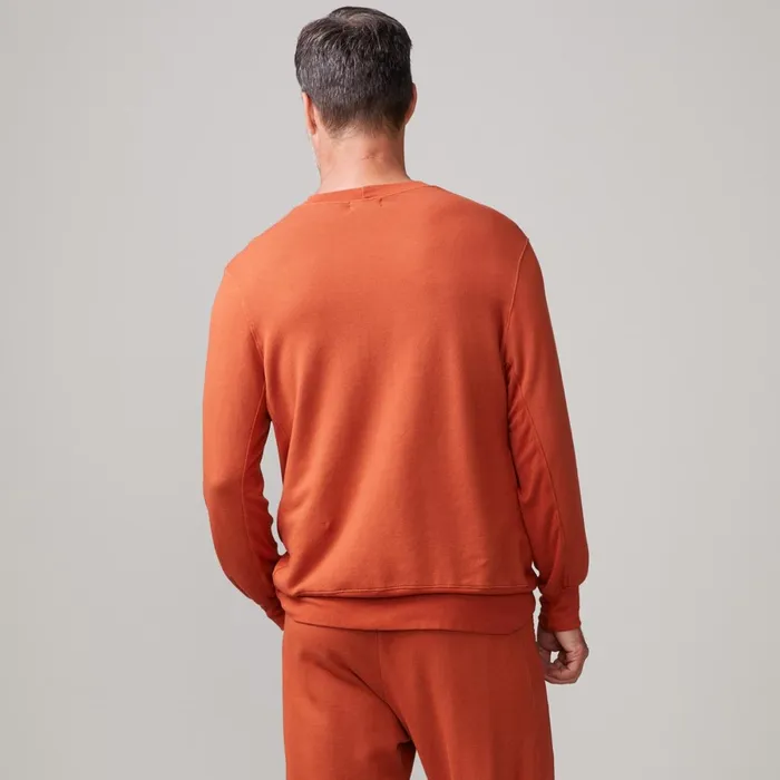 Men Sale MONROW Lounge Sweatshirt Faded Rust