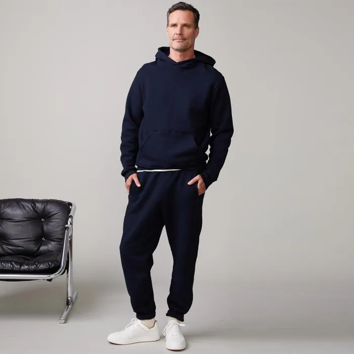 Men Sale MONROW Oversized Hoody Indigo Men Sale MONROW Oversized Hoody Indigo