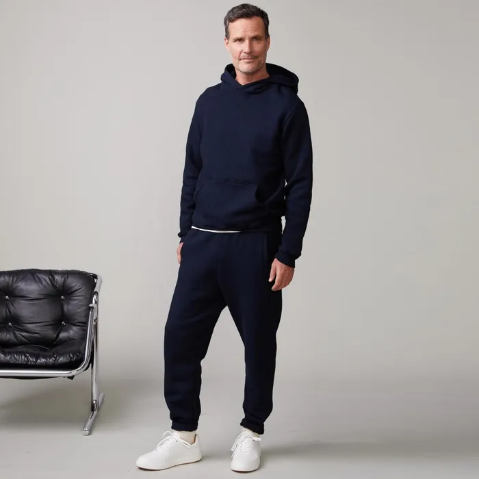 Men Sale MONROW Oversized Hoody Indigo Men Sale MONROW Oversized Hoody Indigo