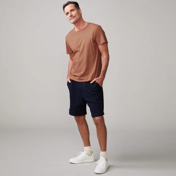 Men Sale MONROW Relaxed Crew Caramel