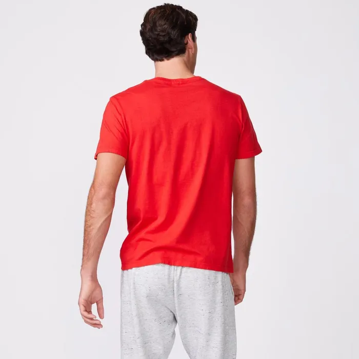 Men Sale MONROW Relaxed Crew Deep Red