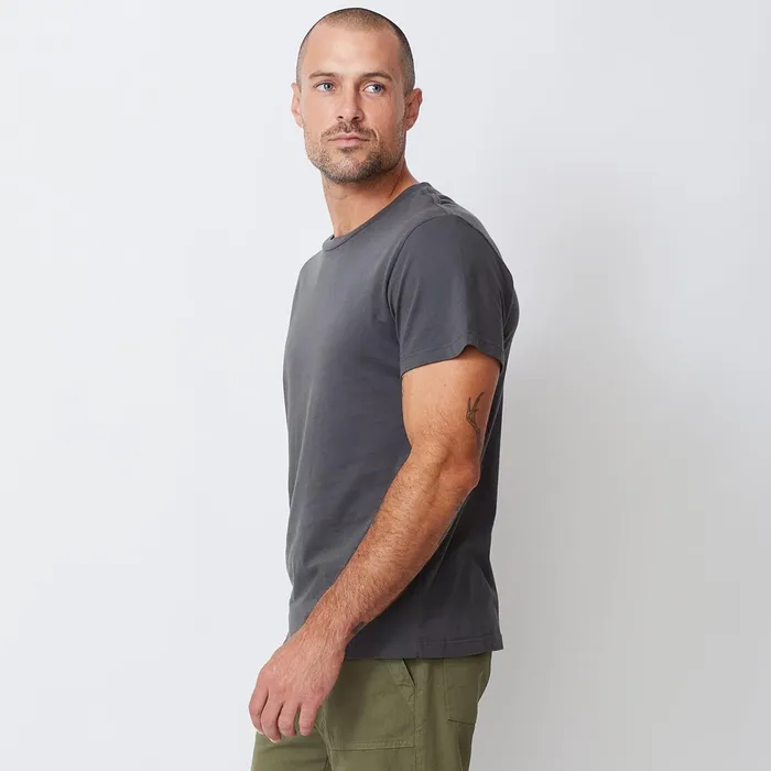 Men Sale MONROW Relaxed Crew Faded Black