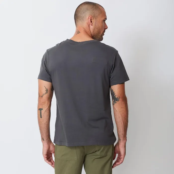 Men Sale MONROW Relaxed Crew Faded Black