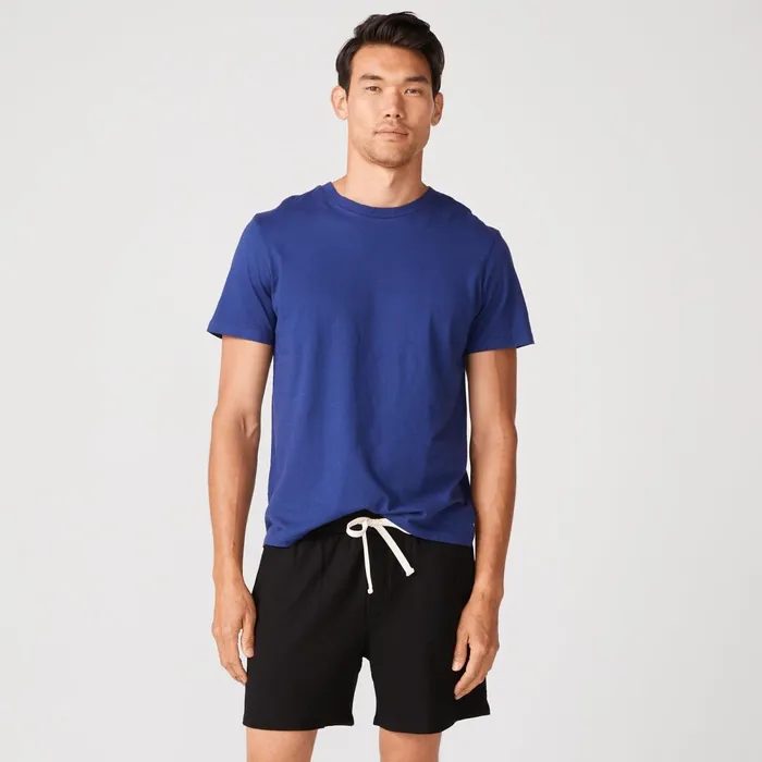Men Sale MONROW Relaxed Crew Navy Blue