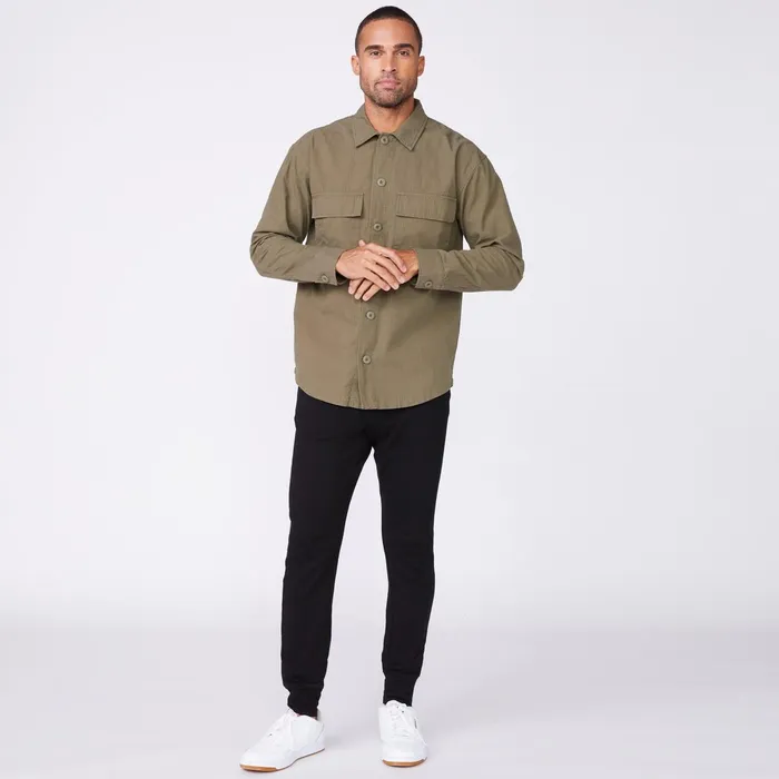 Men Sale MONROW Shirt Jacket Military Green