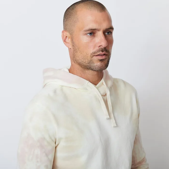 Men Sale MONROW Sunburst Tie Dye Pullover Hoody Bonewhitetaupe Men Sale MONROW Sunburst Tie Dye Pullover Hoody Bonewhitetaupe