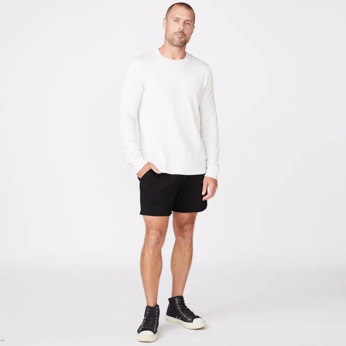 Men Sale MONROW Supersoft Crew Neck Sweatshirt Ash