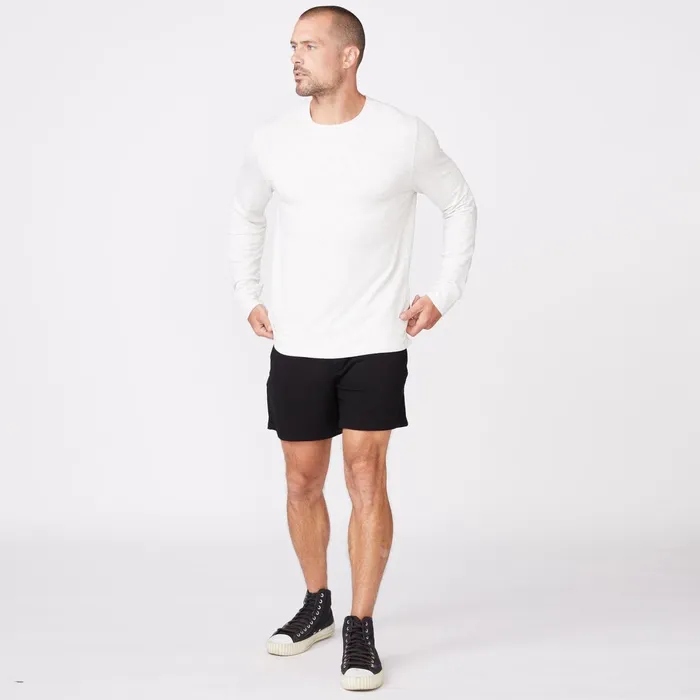 Men Sale MONROW Supersoft Crew Neck Sweatshirt Ash
