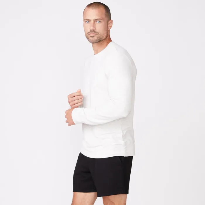 Men Sale MONROW Supersoft Crew Neck Sweatshirt Ash