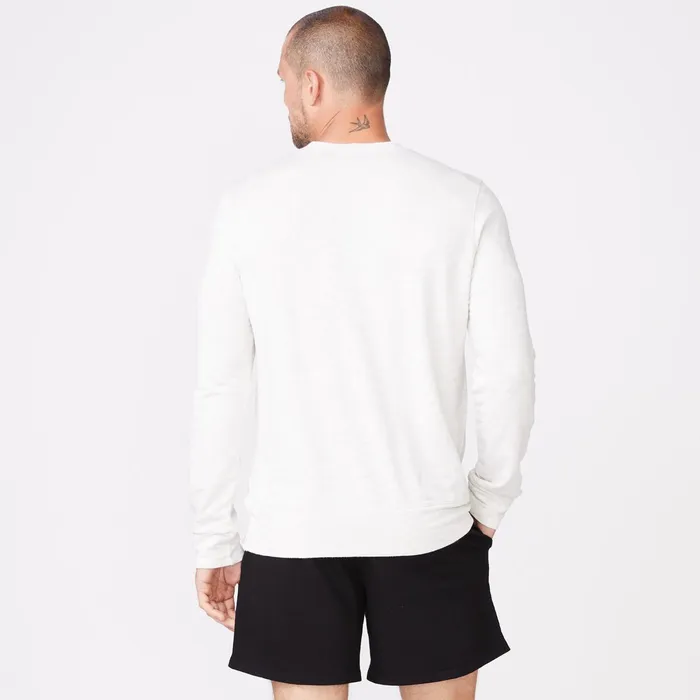 Men Sale MONROW Supersoft Crew Neck Sweatshirt Ash