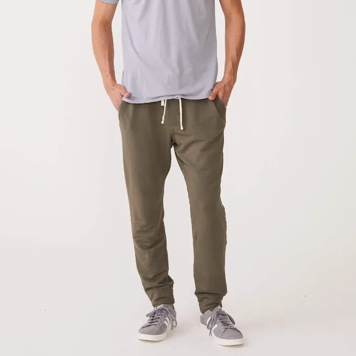 Men Sale MONROW Supersoft Fleece Jogger Olive Men Sale MONROW Supersoft Fleece Jogger Olive