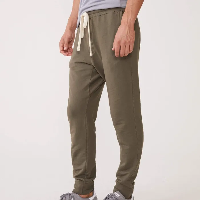 Men Sale MONROW Supersoft Fleece Jogger Olive Men Sale MONROW Supersoft Fleece Jogger Olive