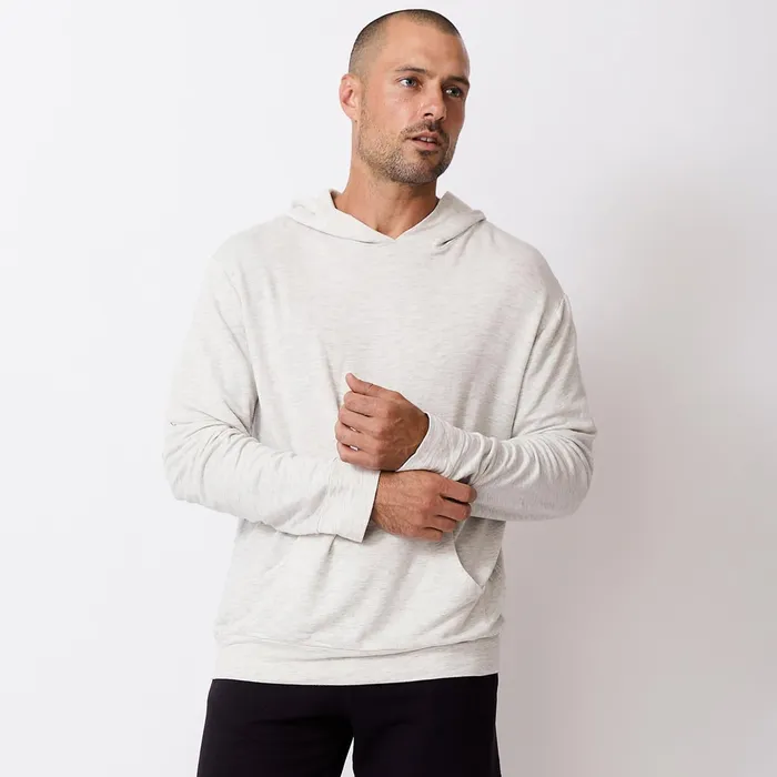 Men Sale MONROW Supersoft Pullover Hoody Ash