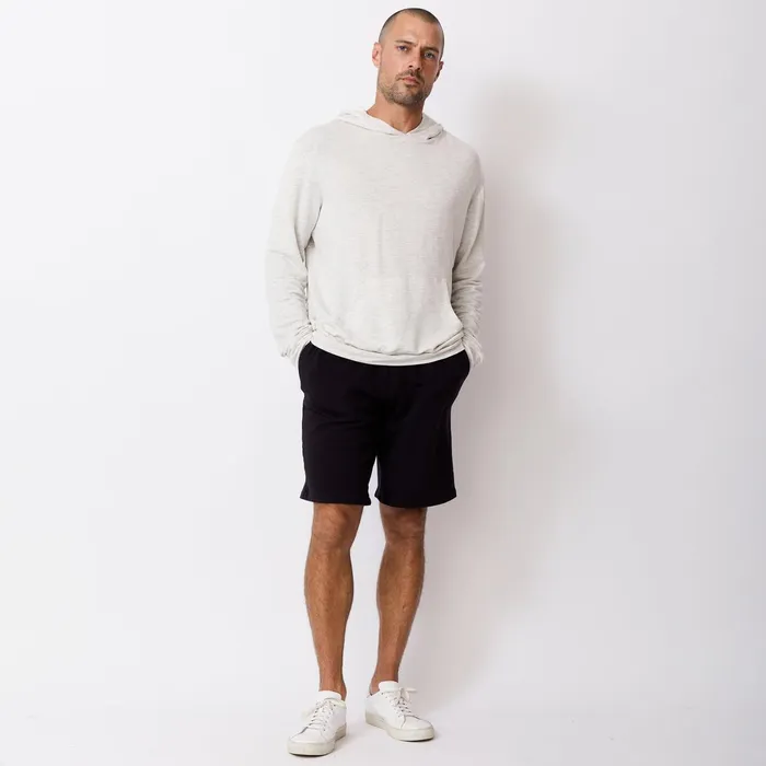 Men Sale MONROW Supersoft Pullover Hoody Ash
