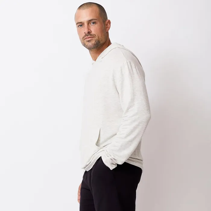 Men Sale MONROW Supersoft Pullover Hoody Ash