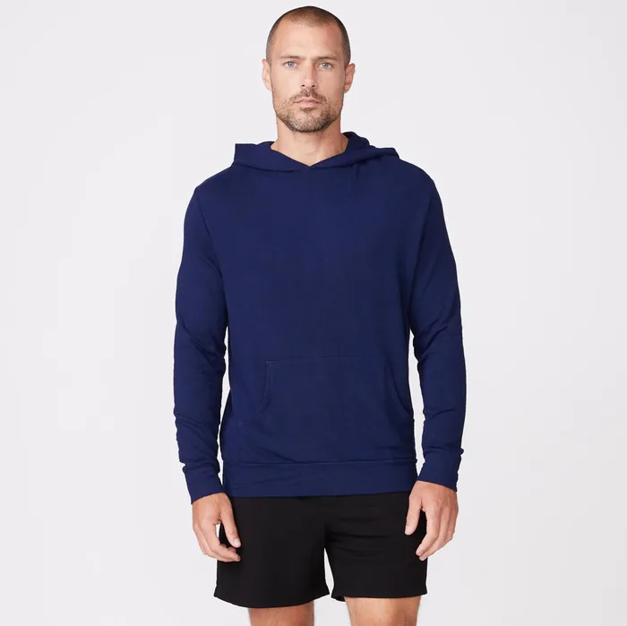 Men Sale MONROW Supersoft Pullover Hoody Navy