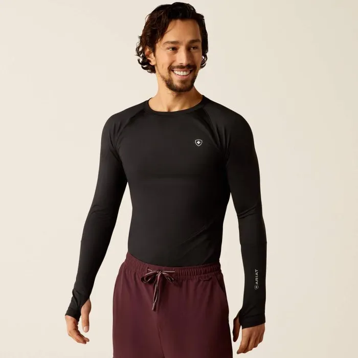Men Scrubs Ariat VentTEK Underscrub Baselayer Black