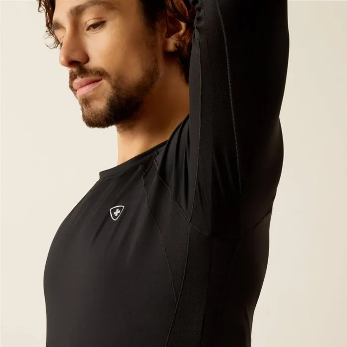 Men Scrubs Ariat VentTEK Underscrub Baselayer Black Men Scrubs Ariat VentTEK Underscrub Baselayer Black
