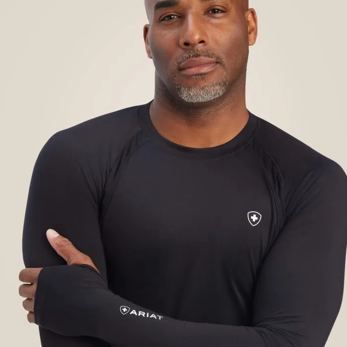Men Scrubs Ariat VentTEK Underscrub Baselayer Black Men Scrubs Ariat VentTEK Underscrub Baselayer Black