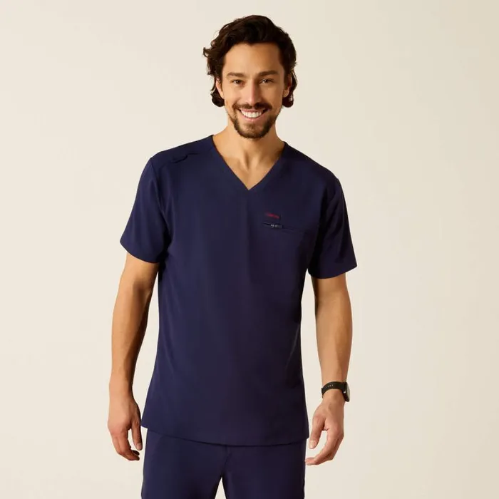 Men Scrubs Ariat Whitman Scrub Top Navy