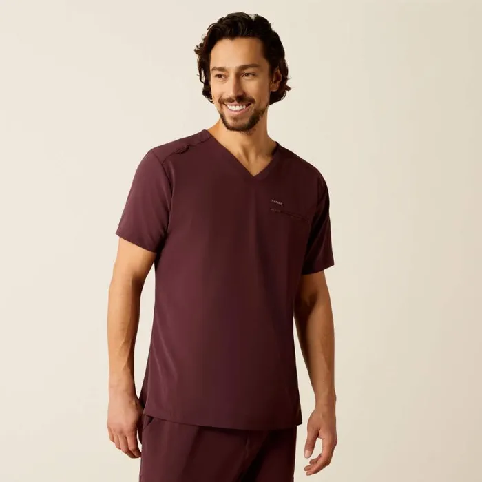 Men Scrubs Ariat Whitman Scrub Top Winetasting