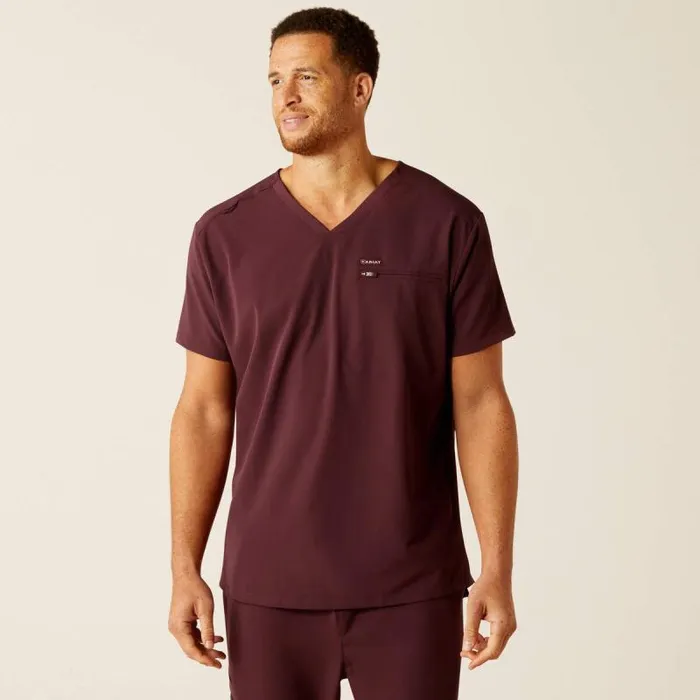 Men Scrubs Ariat Whitman Scrub Top Winetasting