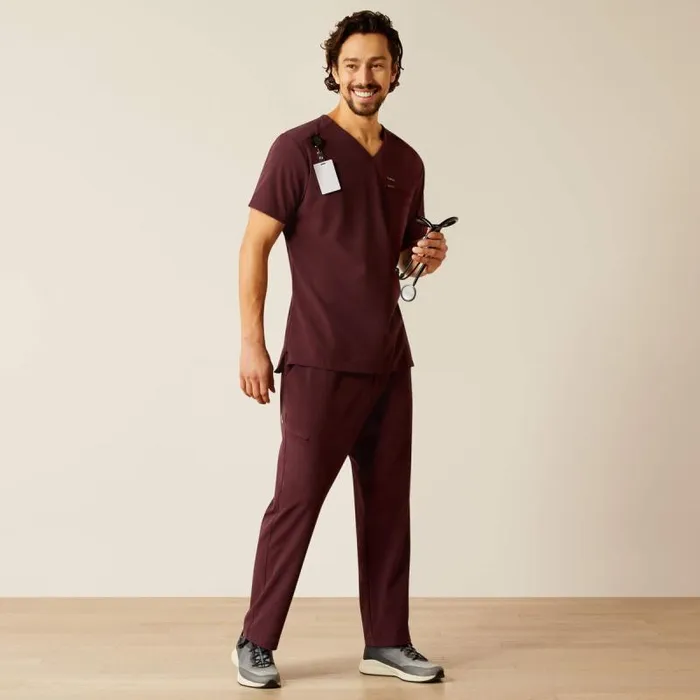 Men Scrubs Ariat Whitman Scrub Top Winetasting