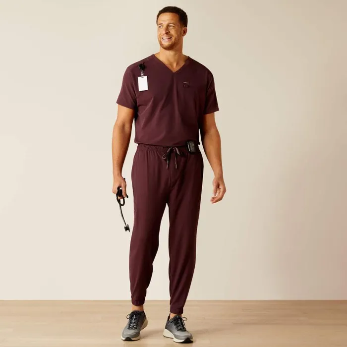 Men Scrubs Ariat Whitman Scrub Top Winetasting