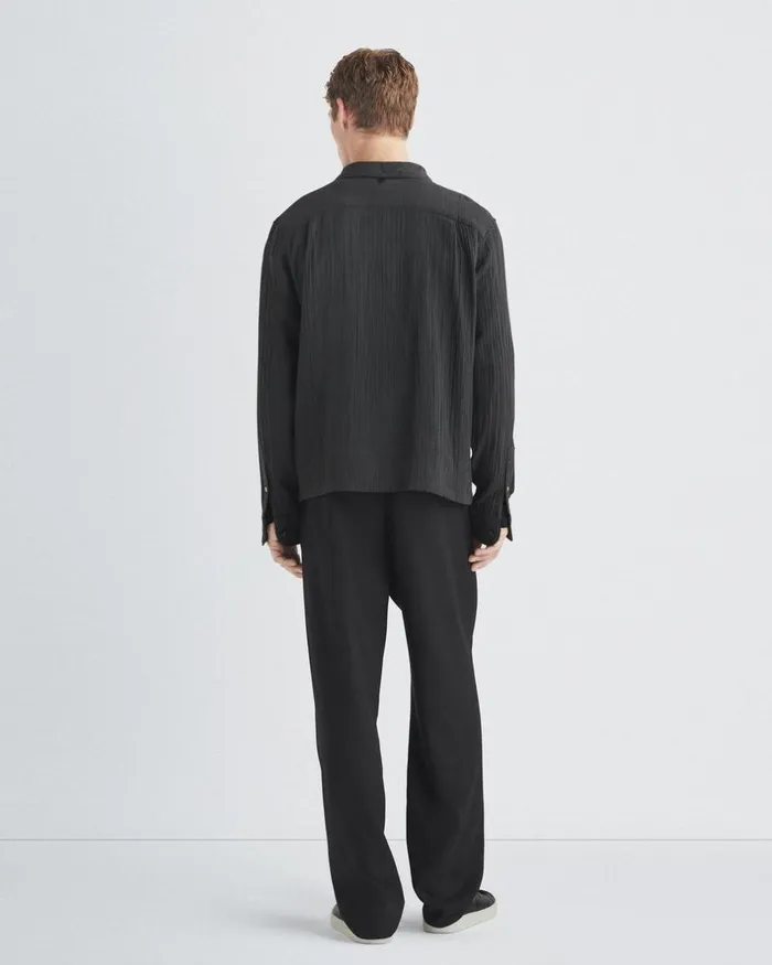 Men Shirts Rag 038 Bone Avery Gauze Camp Shirt Phantom
