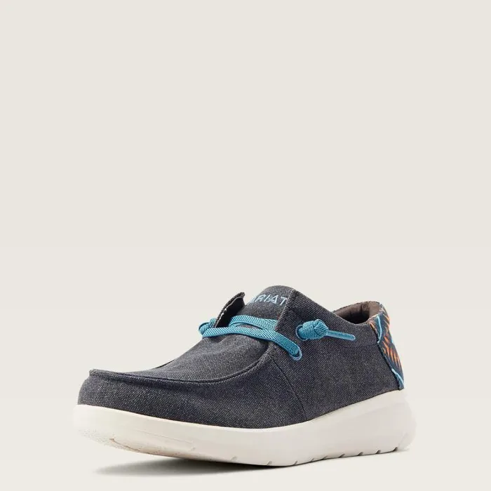 Men Shoes and Sneakers Ariat Hilo Charcoal Blueblue Southwest