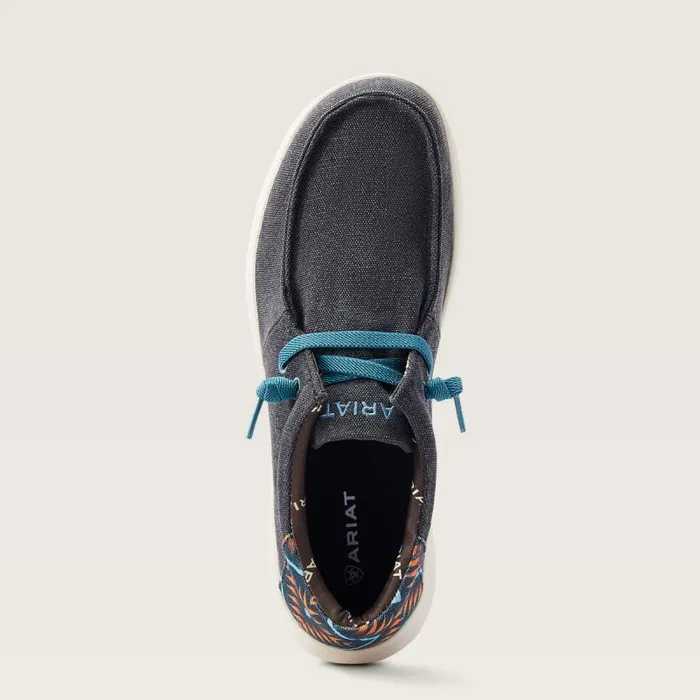 Men Shoes and Sneakers Ariat Hilo Charcoal Blueblue Southwest