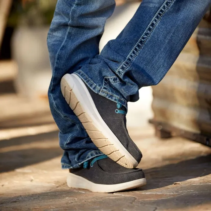 Men Shoes and Sneakers Ariat Hilo Charcoal Blueblue Southwest
