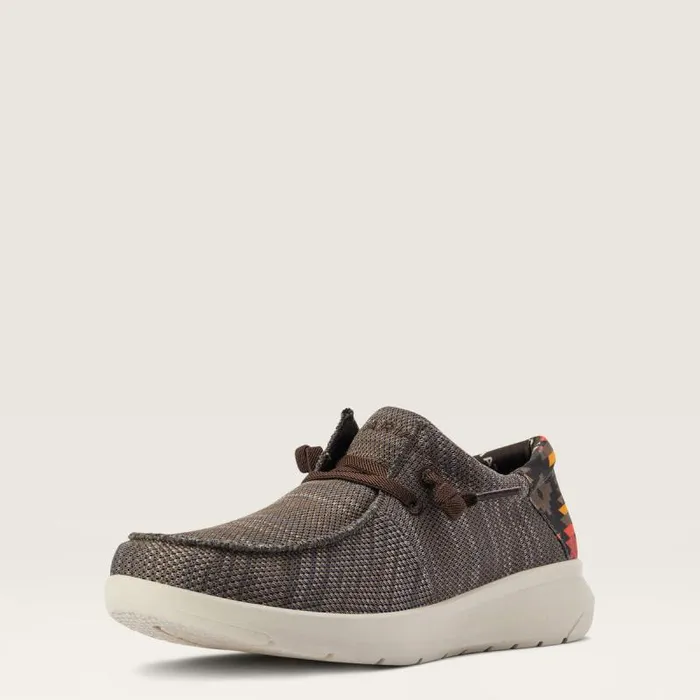 Men Shoes and Sneakers Ariat Hilo Heathered Brownred Southwest Print