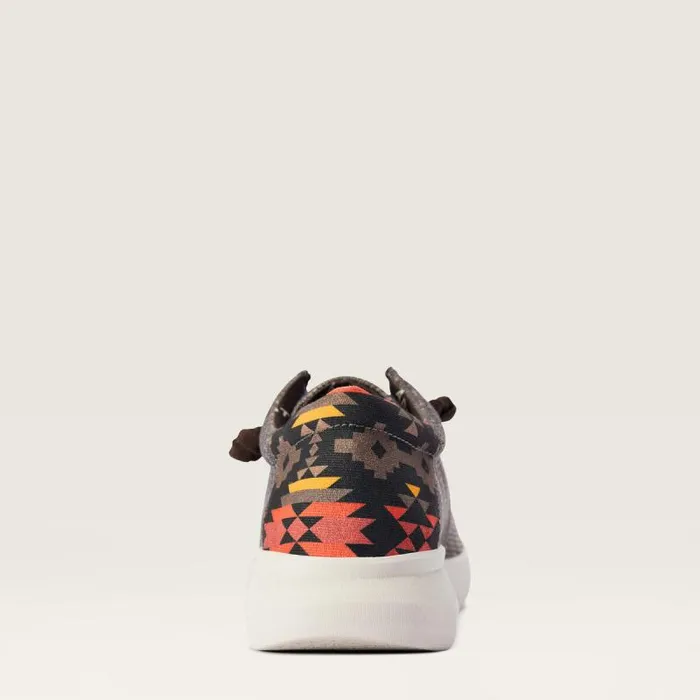Men Shoes and Sneakers Ariat Hilo Heathered Brownred Southwest Print Men Shoes and Sneakers Ariat Hilo Heathered Brownred Southwest Print