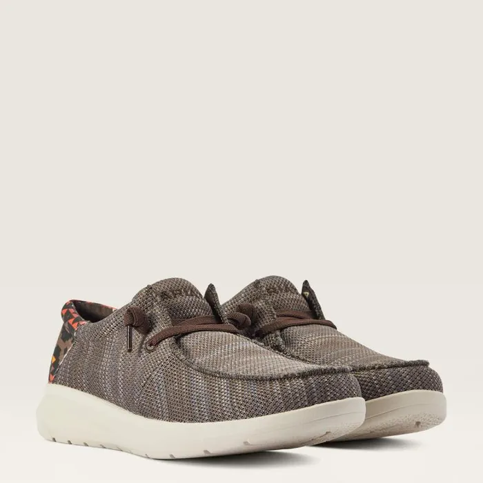 Men Shoes and Sneakers Ariat Hilo Heathered Brownred Southwest Print Men Shoes and Sneakers Ariat Hilo Heathered Brownred Southwest Print
