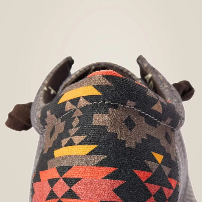 Men Shoes and Sneakers Ariat Hilo Heathered Brownred Southwest Print Men Shoes and Sneakers Ariat Hilo Heathered Brownred Southwest Print