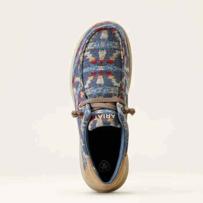 Men Shoes and Sneakers Ariat Hilo Stretch Lace Blue Blanket Wooly Men Shoes and Sneakers Ariat Hilo Stretch Lace Blue Blanket Wooly